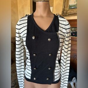 Y2K Forever 21 Nautical Military Inspired Cardigan